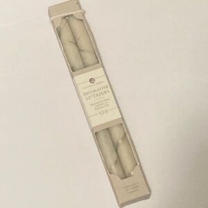 Decorative Northern Lights 12" Taper Candles in Cream - Pack of 2 New